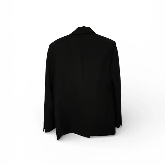 Nili Lotan Women’s Boxy Pimpton Blazer Black Size O Oversized XS - Picture 2 of 12